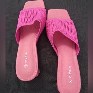 VIVAIA Square Toe Block Heel (wade pro) size (9) USA Eu 40